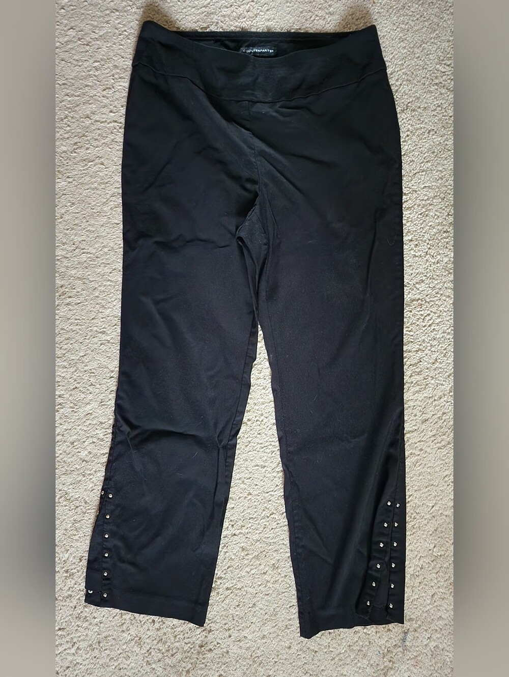 Counterparts Black Stud-Accent Capri